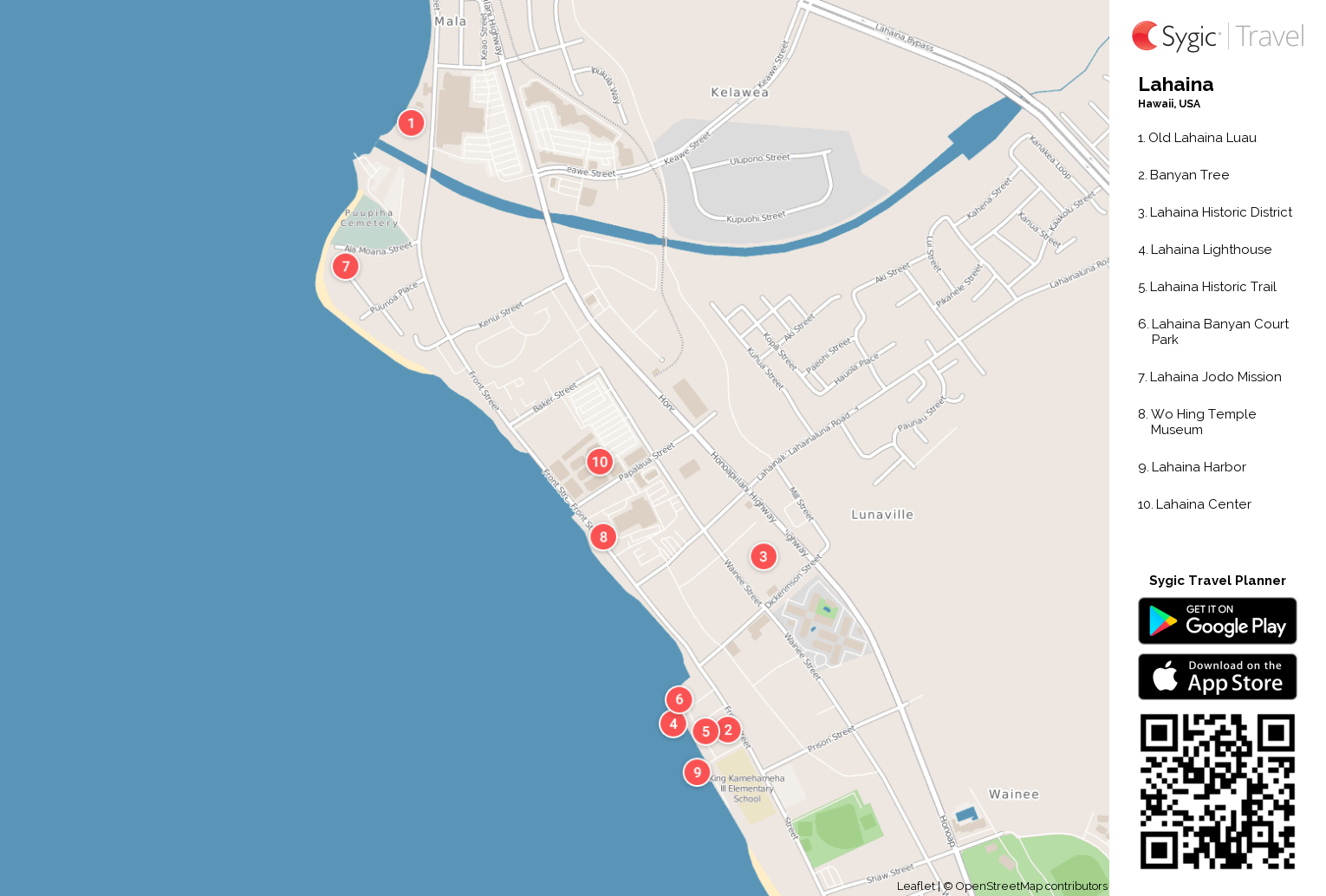 Lahaina Printable Vacationer Map Sygic Generate picture regarding Printable Maps of Maui named Lahaina Printable Vacationer Map Sygic Generate